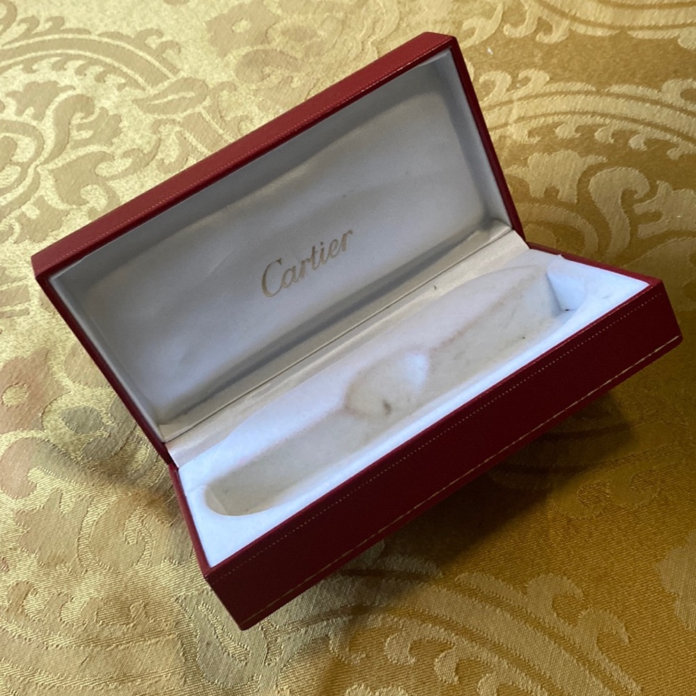 Red Cartier Eyeglasses Case
